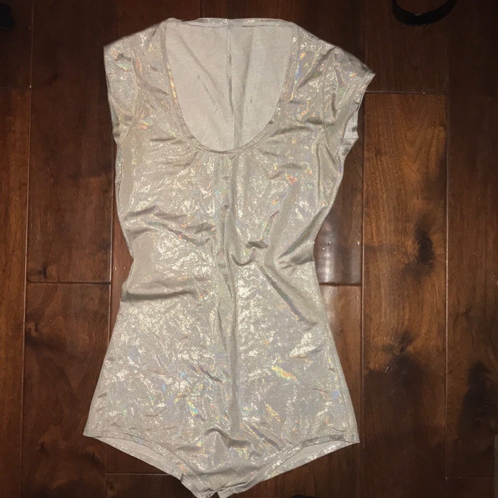 Silver bodysuit